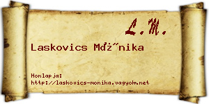 Laskovics Mónika névjegykártya
