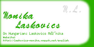 monika laskovics business card